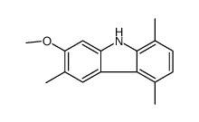 7-methoxy-1,4,6-trimethyl-9H-carbazole Structure