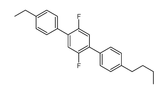 1-(4-butylphenyl)-4-(4-ethylphenyl)-2,5-difluorobenzene结构式