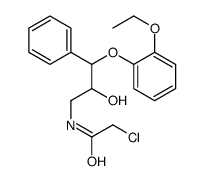 (2RS,3RS)-1-CHLOROACETYLAMINO-3-(2-ETHOXYPHENOXY)-2-HYDROXY-3-PHENYLPROPANE Structure