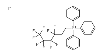 3,3,4,4,5,5,6,6,6-nonafluorohexyl(triphenyl)phosphanium,iodide Structure