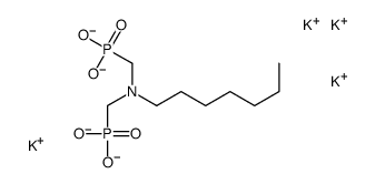 tetrapotassium [(heptylimino)bis(methylene)]bisphosphonate Structure