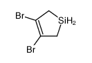 3,4-dibromo-2,5-dihydro-1H-silole结构式