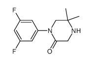 1-(3,5-difluorophenyl)-5,5-dimethylpiperazin-2-one Structure