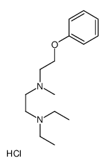 2-(diethylamino)ethyl-methyl-(2-phenoxyethyl)azanium,chloride Structure