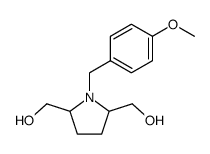 (1-(4-METHOXYBENZYL)PYRROLIDINE-2,5-DIYL)DIMETHANOL结构式