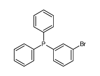 3-Bromophenyl)diphenylphosphine结构式