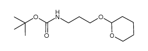 tert-butyl 3-(tetrahydro-2H-pyran-2-yloxy)propylcarbamate Structure