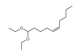 cis-5-decenal diethyl acetal Structure