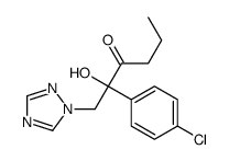 2-(4-chlorophenyl)-2-hydroxy-1-(1,2,4-triazol-1-yl)hexan-3-one Structure