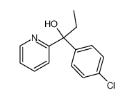 1-(4-chlorophenyl)-1-(2-pyridyl)-1-propanol结构式