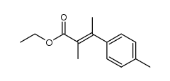 2-methyl-3-p-tolyl-crotonic acid ethyl ester Structure