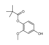 (4-hydroxy-2-methoxyphenyl) 2,2-dimethylpropanoate Structure