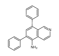 6,8-diphenylisoquinolin-5-amine结构式