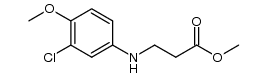 methyl 3-[(3-chloro-4-methoxyphenyl)amino]propanoate结构式