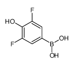 3,5-Difluoro-4-hydroxyphenylboronic acid structure