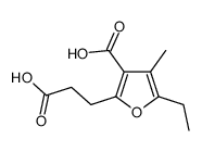 3-carboxy-4-methyl-5-ethyl-2-furanpropionic acid结构式