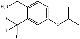 [4-(propan-2-yloxy)-2-(trifluoromethyl)phenyl]methanamine Structure