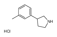 3-(M-TOLYL)PYRROLIDINE HYDROCHLORIDE structure