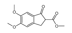 methyl 5,6-dimethoxy-3-oxo-1,2-dihydroindene-2-carboxylate结构式