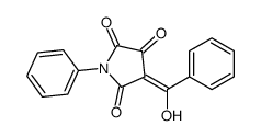 4-[hydroxy(phenyl)methylidene]-1-phenylpyrrolidine-2,3,5-trione结构式