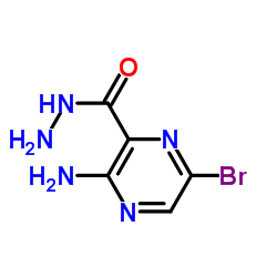 3-Amino-6-bromo-2-pyrazinecarbohydrazide Structure