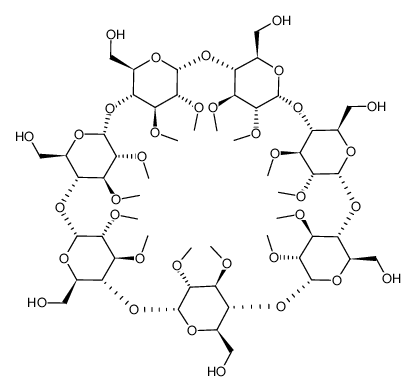 Heptakis(2,3-dimethyl)-β-cyclodextrin structure