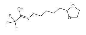 N-[5-(1,3-dioxolan-2-yl)pentyl]-2,2,2-trifluoroacetamide Structure