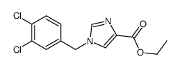 ethyl 1-[(3,4-dichlorophenyl)methyl]imidazole-4-carboxylate结构式