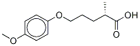 5-(4-Methoxyphenoxy)-2-Methyl-pentanoic Acid Structure