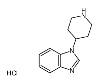 1-(4-Piperidinyl)-1H-benzimidazole*2HCl结构式