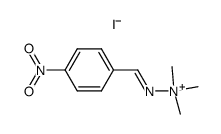 (E)-1,1,1-trimethyl-2-(4-nitrobenzylidene)hydrazin-1-ium iodide Structure