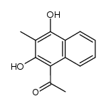 4-acetyl-2-methylnaphthalene-1,3-diol Structure