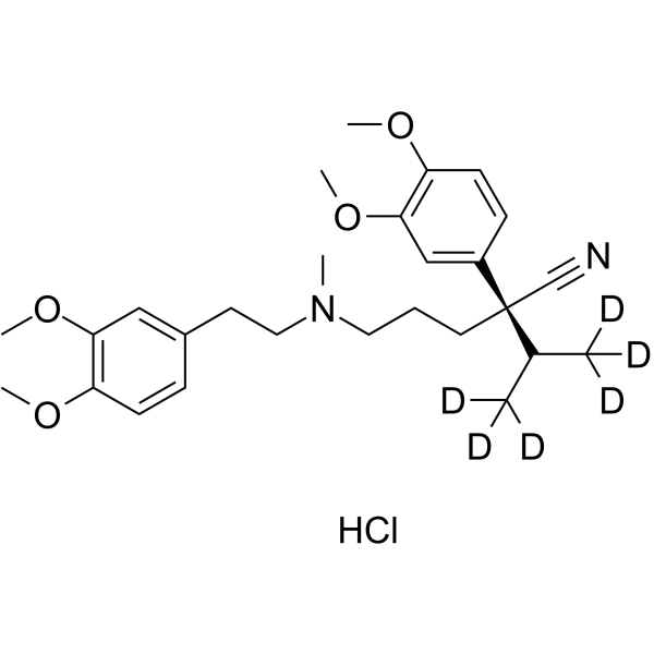 S-(s)-Verapamil-d6 hydrochloride结构式