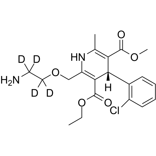 Levamlodipine-d4 Structure