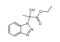 ethyl 2-(1H-benzo[d][1,2,3]triazol-1-yl)-2-hydroxypropanoate结构式