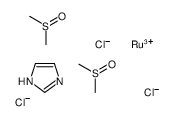 trichlorobis(dimethylsulfoxide)imidazoleruthenium(III) structure