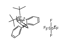 Au(4-picoline)(tBu)2P(C6H4C6H5) Structure