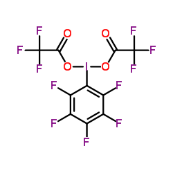 [Bis(trifluoroacetoxy)iodo]pentafluorobenzene Structure