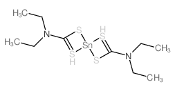 Tin,bis(diethylcarbamodithioato-kS,kS')-, (T-4)- (9CI) picture