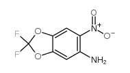 2,2-Difluoro-6-nitro-benzo[1,3]dioxol-5-ylamine结构式