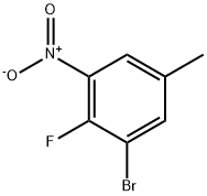 3-bromo-4-fluoro-5-nitrotoluene Structure