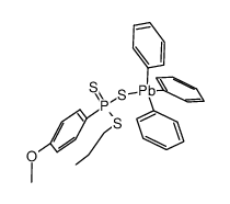 triphenyllead propyl 4-methoxyphenyl-phosphonotrithioate Structure