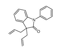 1-phenyl-3,3-bis(prop-2-enyl)indol-2-one Structure