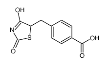 4-[(2,4-dioxo-1,3-thiazolidin-5-yl)methyl]benzoic acid Structure