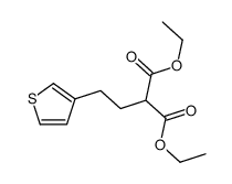 diethyl 2-(2-thiophen-3-ylethyl)propanedioate Structure