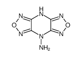 (9ci)-1H,4h-双[1,2,5]噁二唑并[3,4-b:3,4-e]吡嗪-4-胺结构式