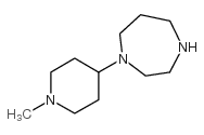 1-(1-甲基哌啶-4-基)-1,4-二氮杂烷结构式