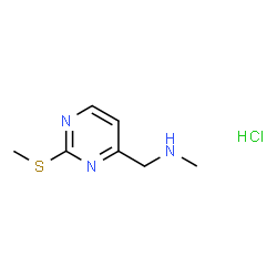 N-Methyl-1-(2-(methylthio)pyrimidin-4-yl)methanamine hydrochloride Structure