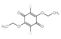 2,5-Cyclohexadiene-1,4-dione,2,5-dichloro-3,6-diethoxy- structure