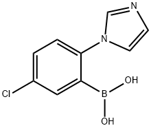 5-Chloro-2-(1H-imidazol-1-yl)phenylboronic acid structure